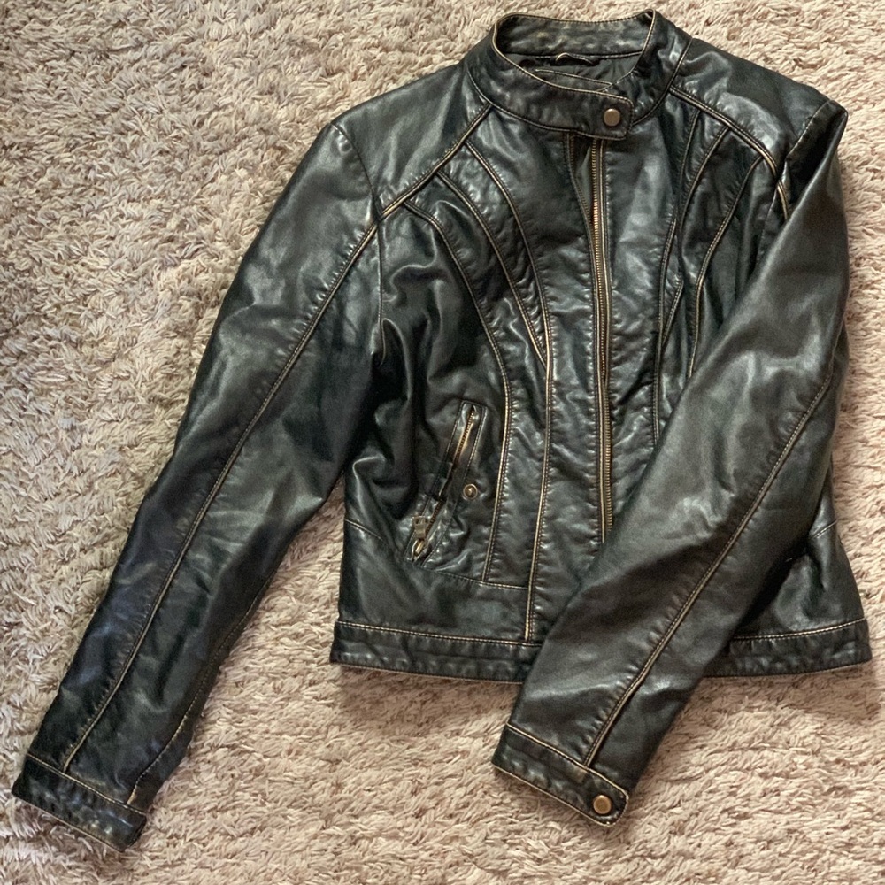Faux Leather Jacket